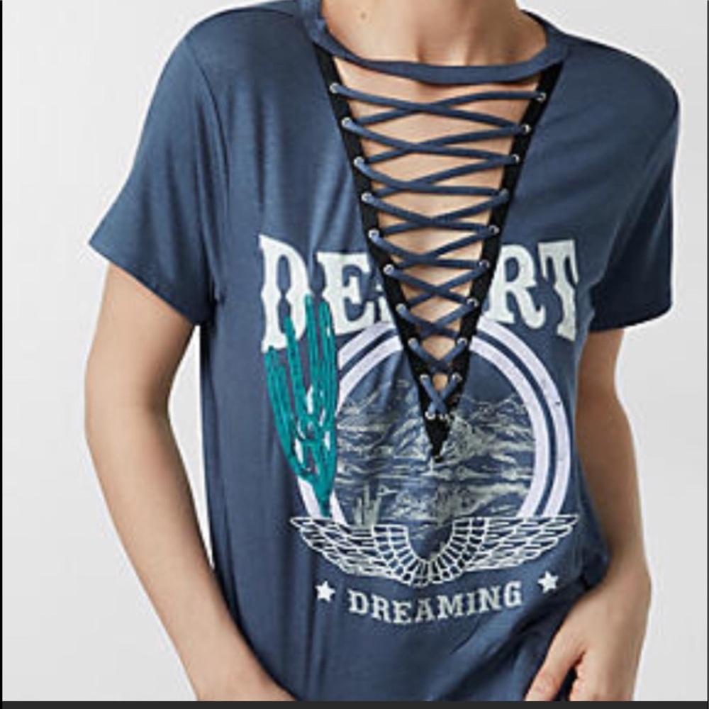 Desert Dreaming Lace Up T-Shirt